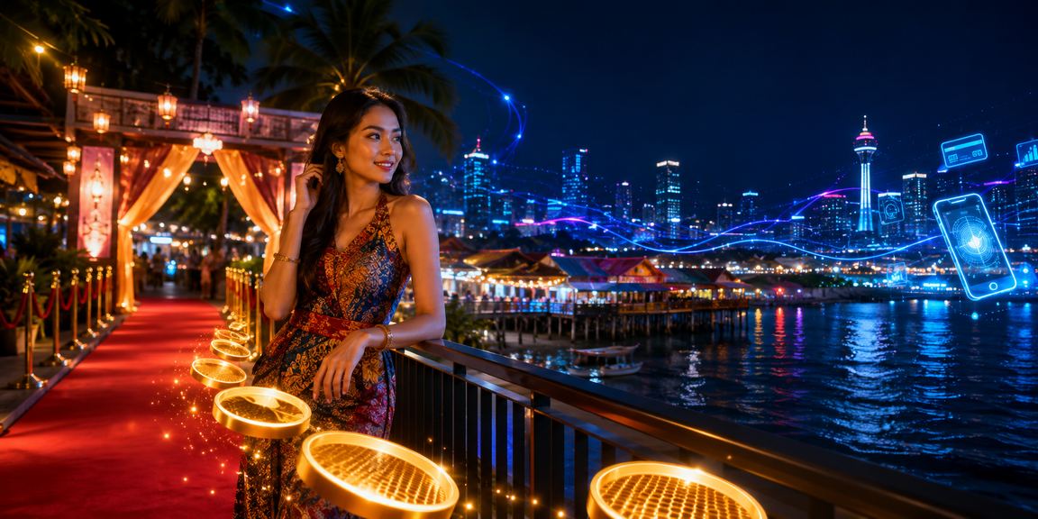 Suasana hiburan kasino gaya Malaysia dengan permainan slot moden