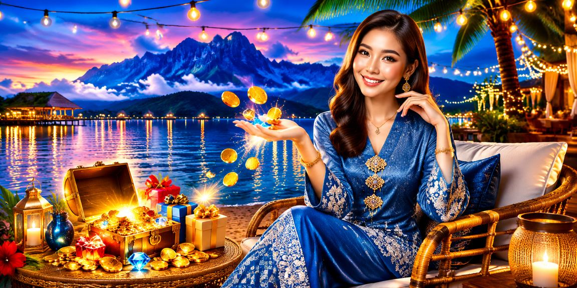 Suasana pertaruhan kasino di Sabah dengan pakaian baju kurung